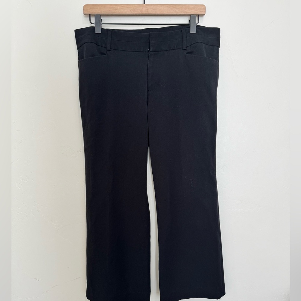 Michael Michael Kors Black Cropped‎ Straight Leg Trousers Size 10 Office Pants